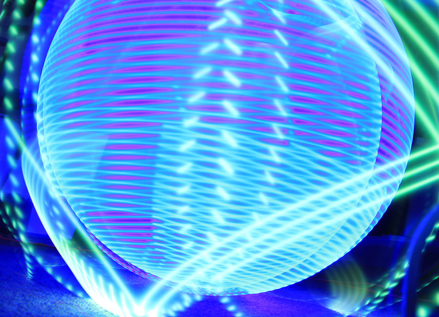 LED Hula Hoop spinning